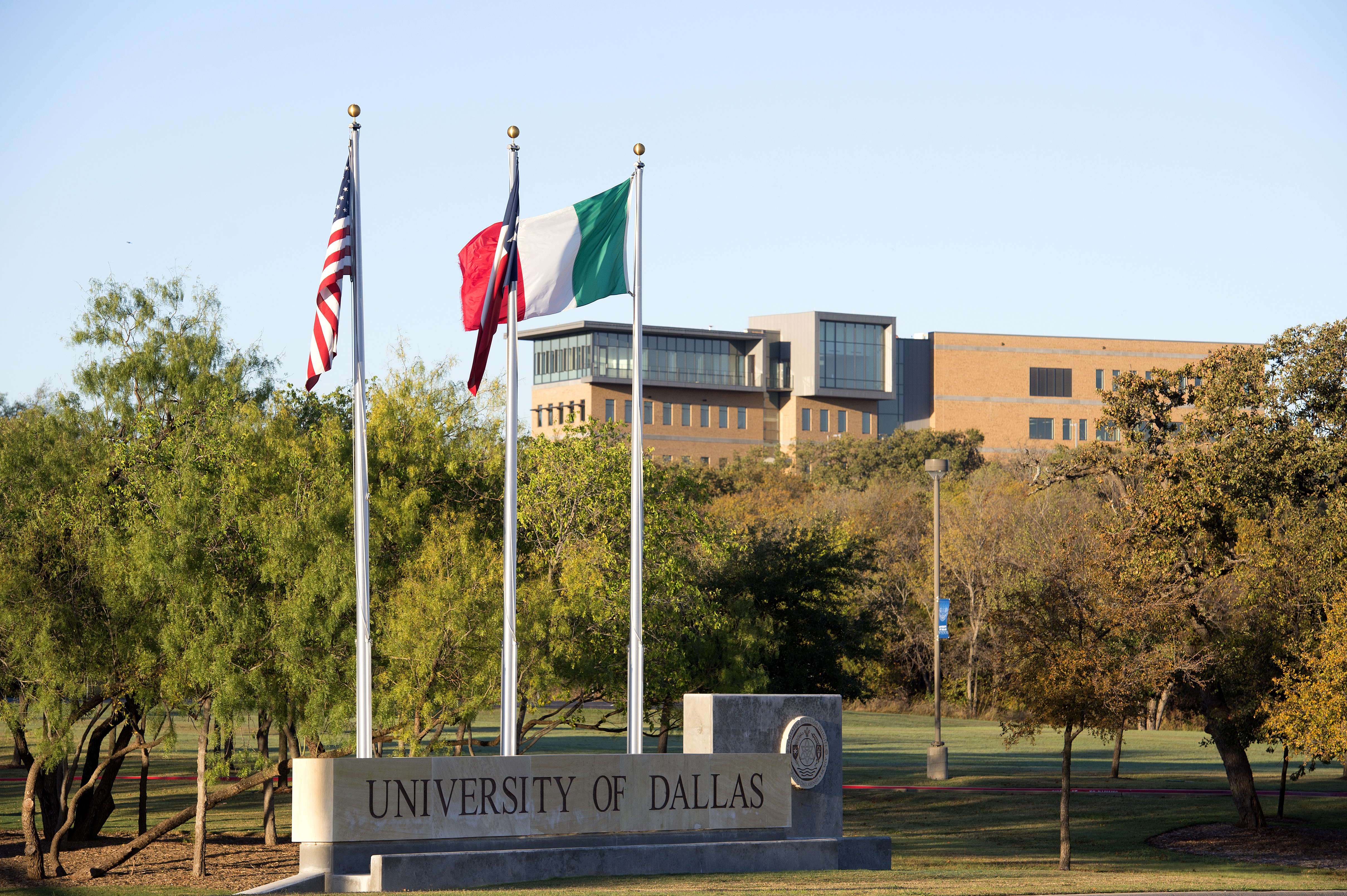 Sunrise photos of the University of Dallas Satish &amp; Yasmin Gupta College of Business' new SB Hall taken Thursday, November 19, 2015 on the University of Dallas campus Dallas.